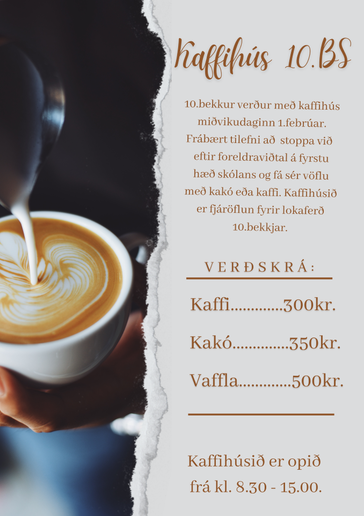 Kaffihús á viðtalsdegi
