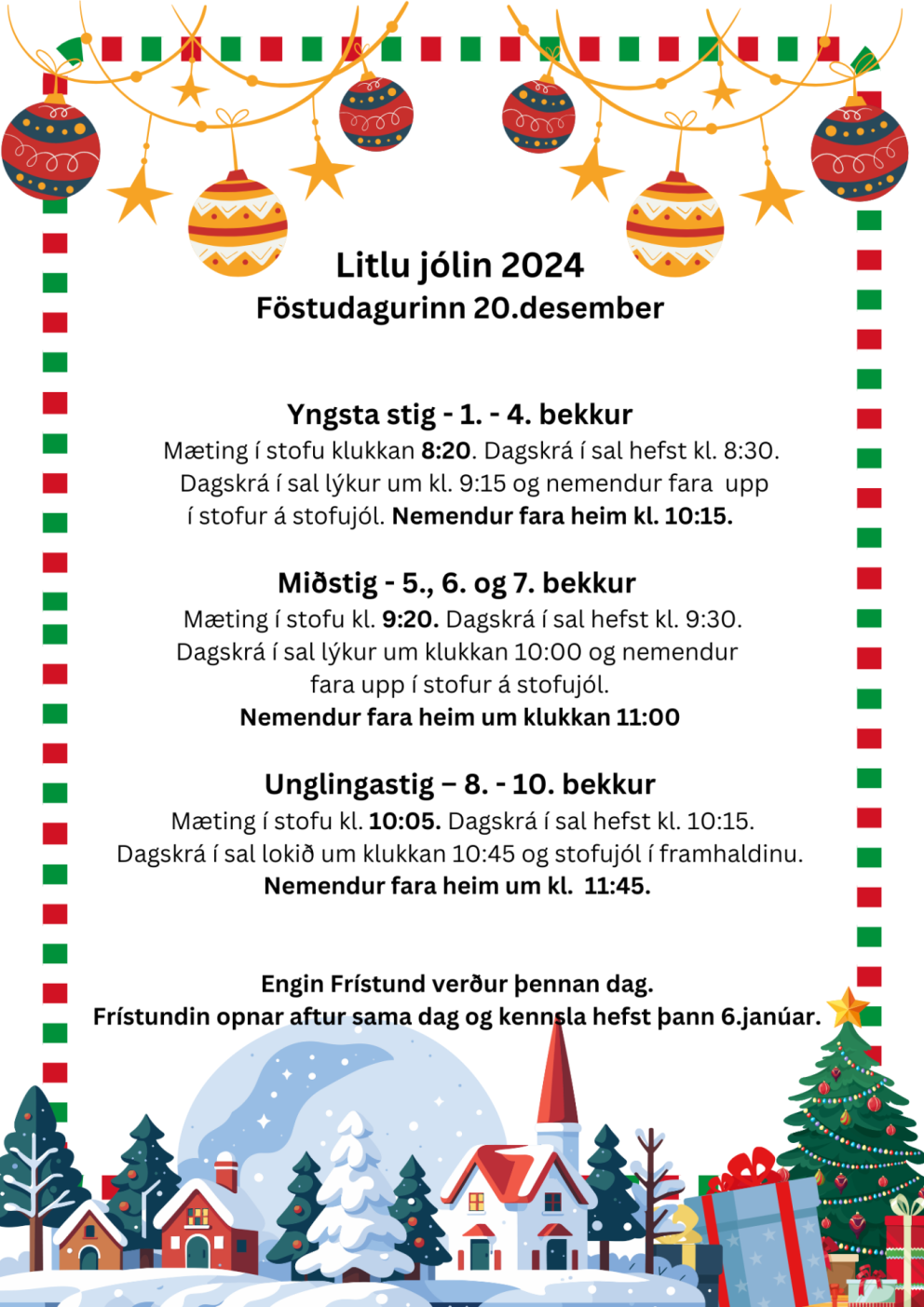 Litlu jólin 20.desember