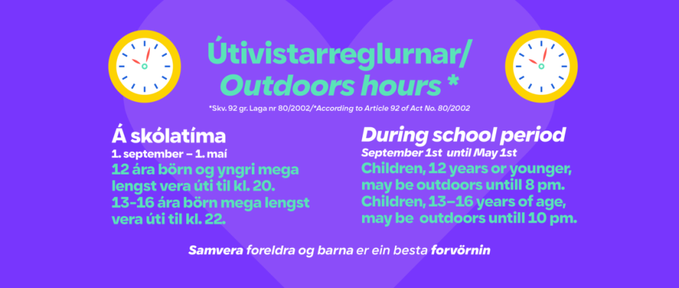 Útivistartími barna og unglinga