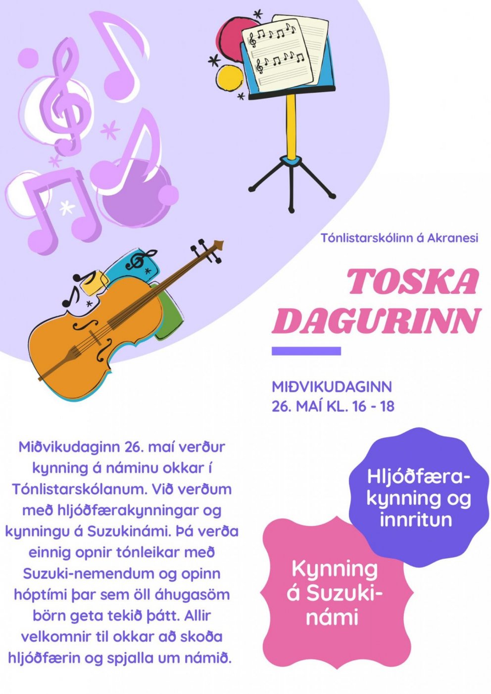 TOSKA dagurinn 26. maí