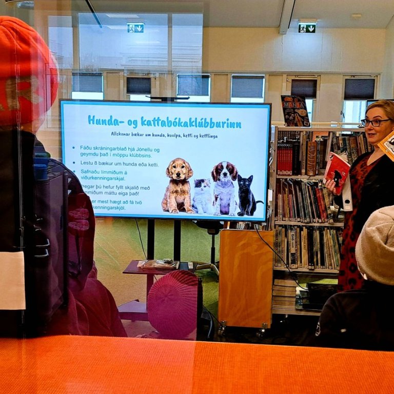 Kynning á bókaklúbbum á skólasafninu