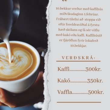 Kaffihús á viðtalsdegi