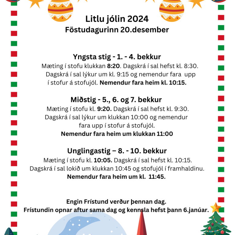 Litlu jólin 20.desember